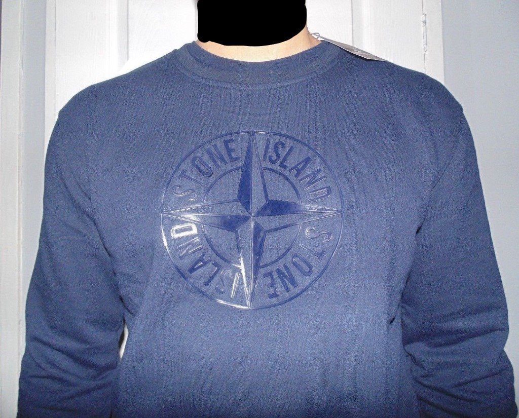 stone island hoodie with logo on front